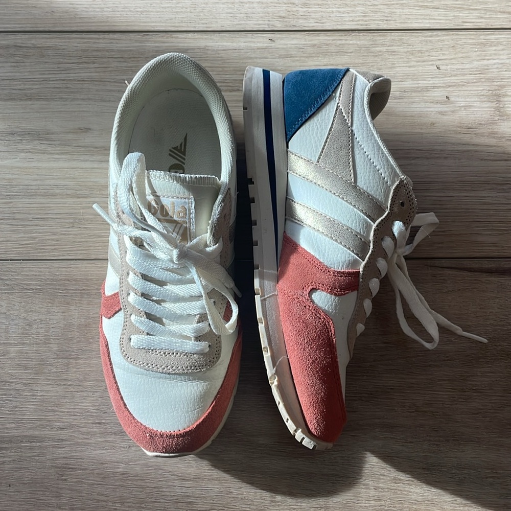Gola Daytona Quadrant Sneakers CLB203 Women’s Sz 6 Off-White